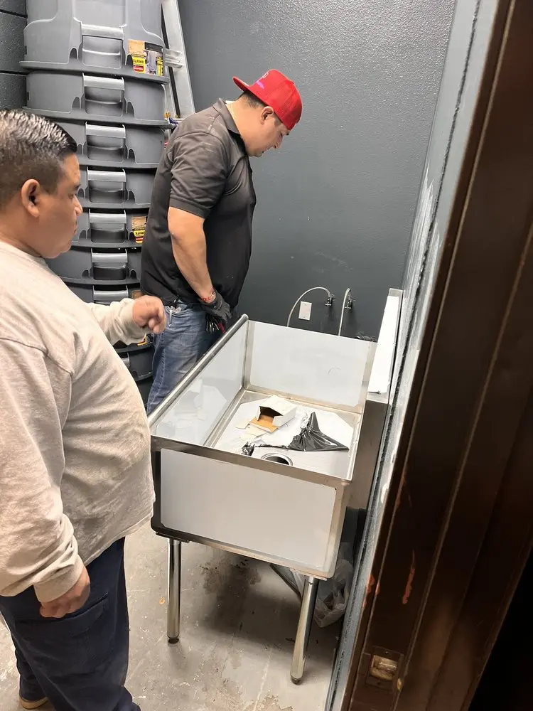 Commercial plumbing and sink installation in St. Louis